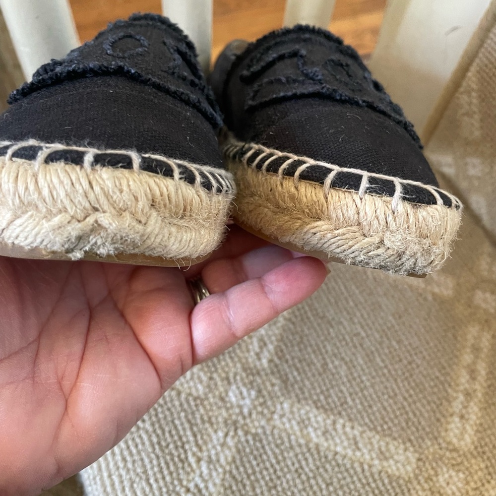 CHANEL Black Canvas Espadrilles - Picture 8 of 15